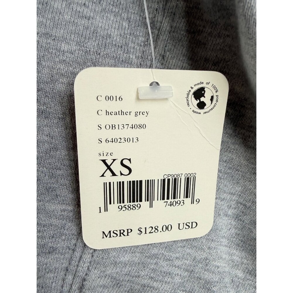 NWT Free People Gray Slouchy Crew Neck Sweater| Coastal Grandmother Quiet Luxury - Picture 14 of 16